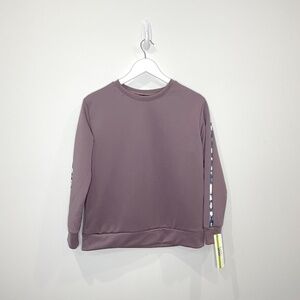 Nicole Miller Sport Purple Hooded Sweater with Pockets